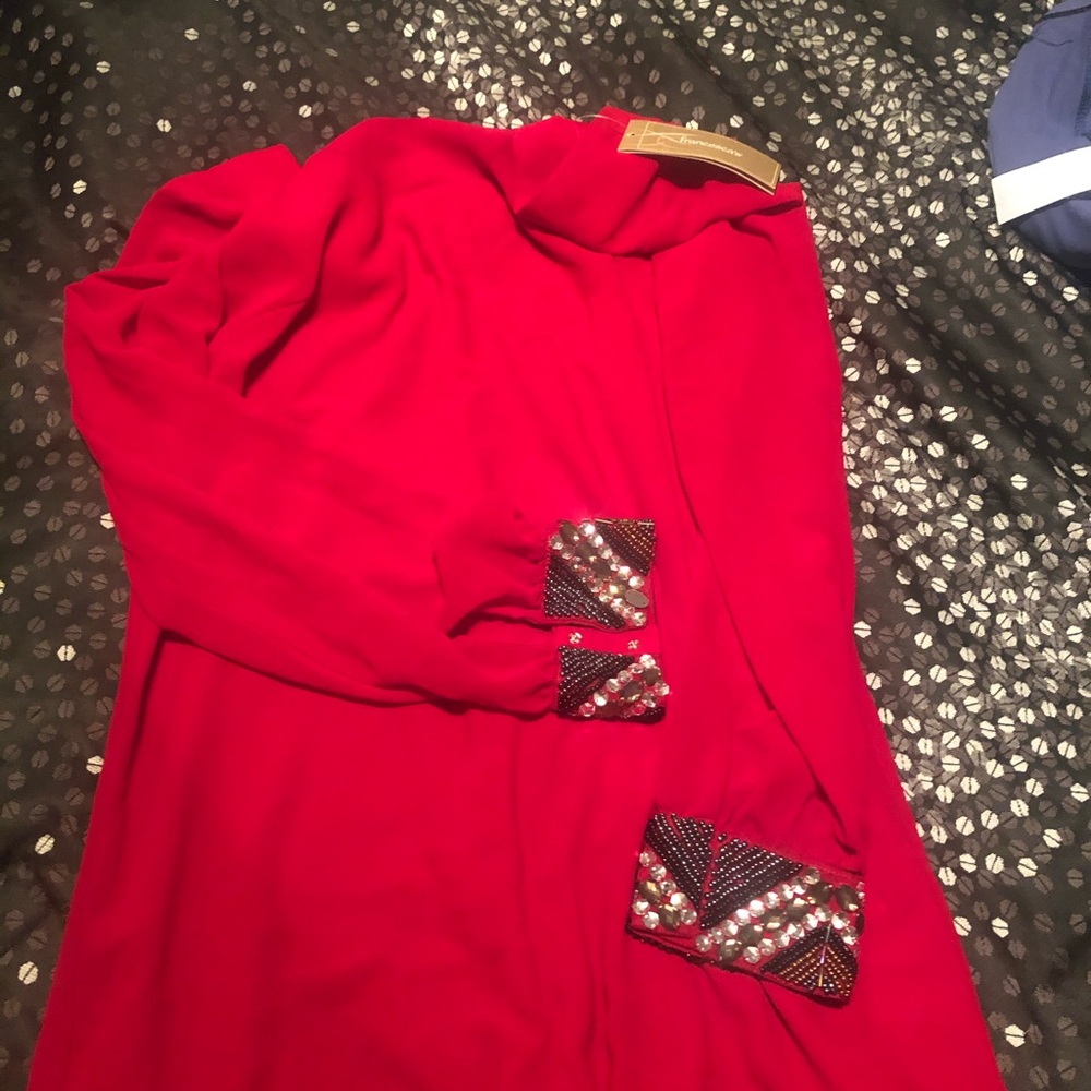 Red holiday dress